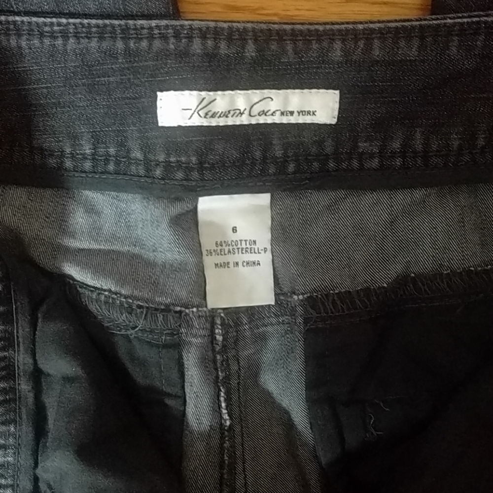 Kenneth Cole Black Wide Leg Flare Jeans - Picture 4 of 4